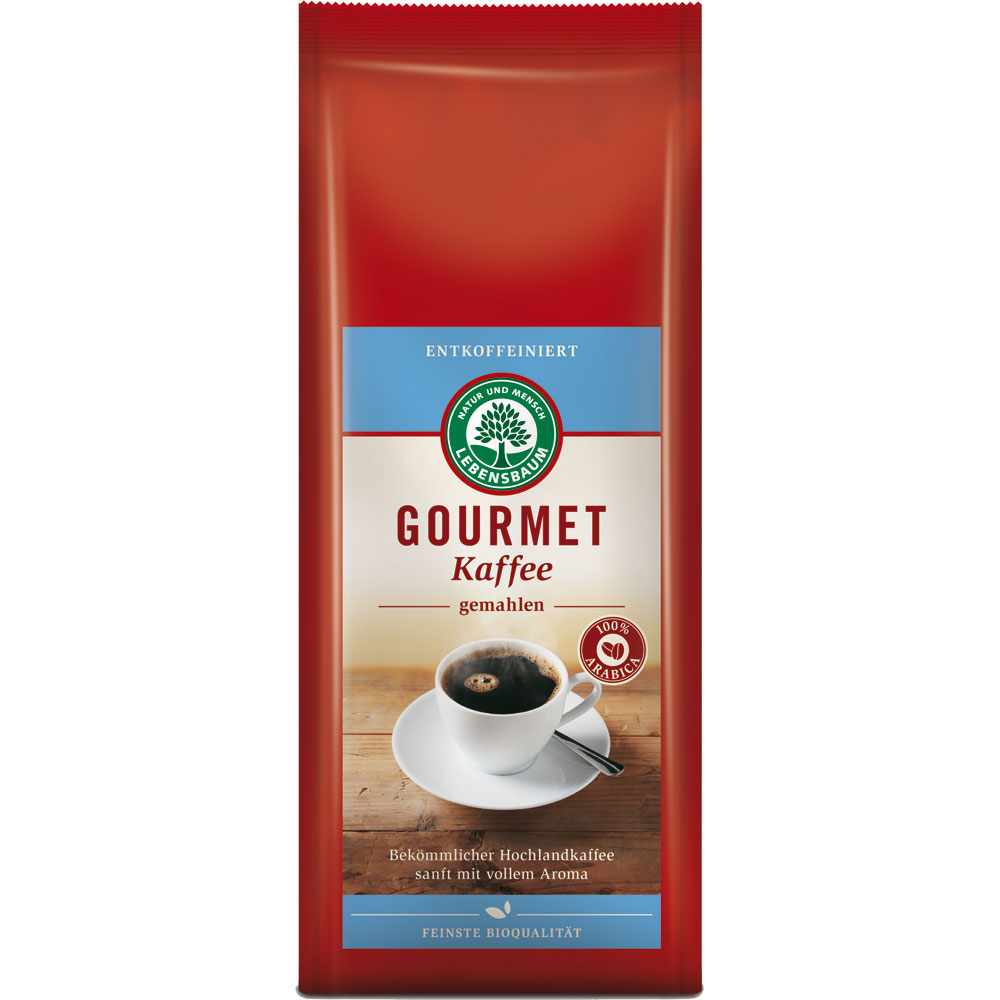 Haltbar bis 20.04.24   Bio Kaffee Gourmet-Kaffee, entkoffeiniert, gemahlen 250g - Bild 1