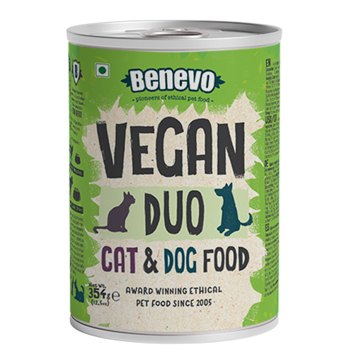 Hunde- und Katzenfutter Duo 354g Veganes Feuchtfutter NICHT BIO Benevo - Bild 1