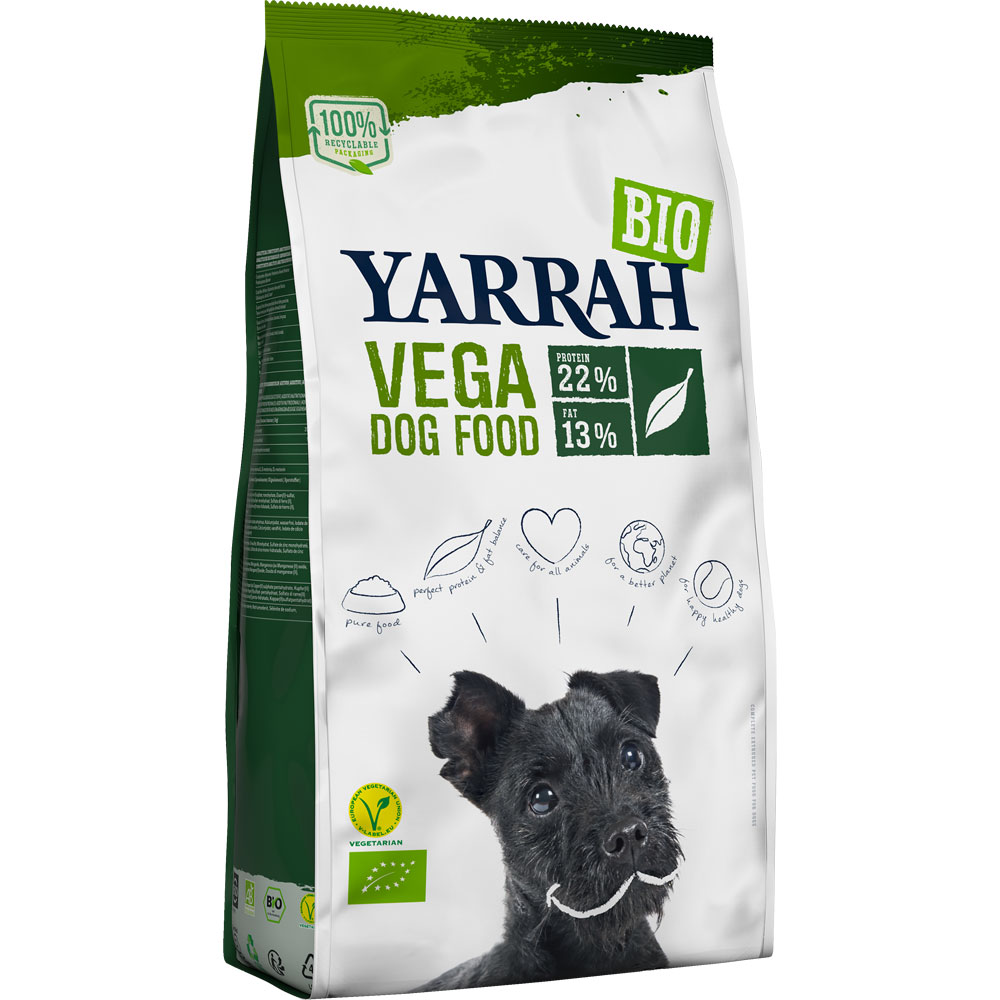 2er-SET Bio Hunde-Trockenfutter Adult Vega, vegan 10kg Yarrah - Bild 1