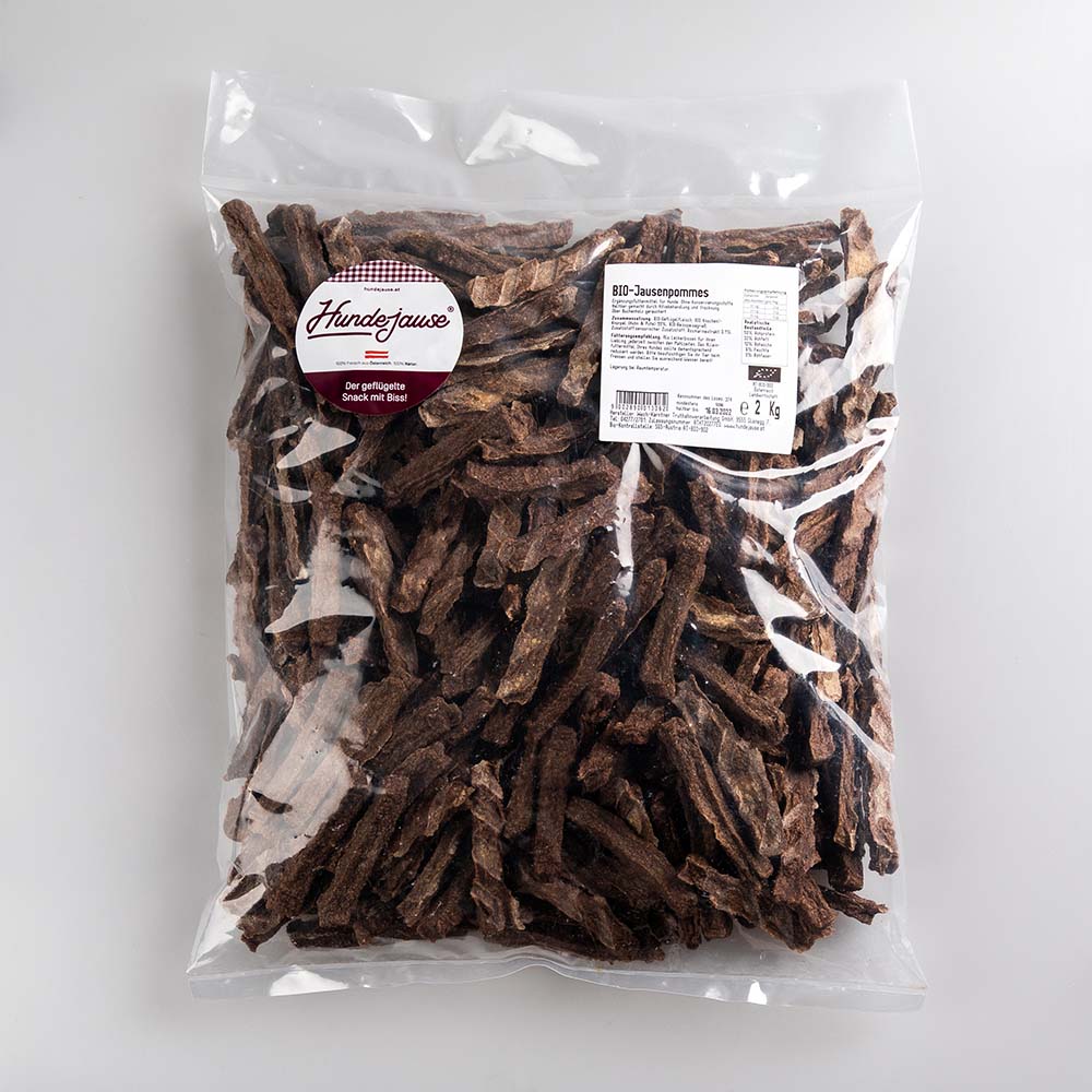 BIO Jausenpommes Harter Kausnack 2Kg Hundejause - Bild 1