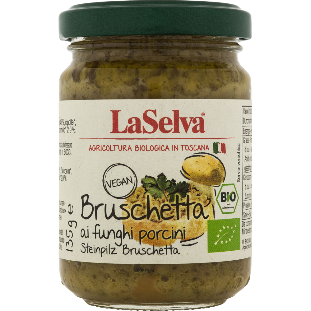 Bio Antipasti Bruschetta aus Steinpilzen 135g La Selva | Antipasti ...