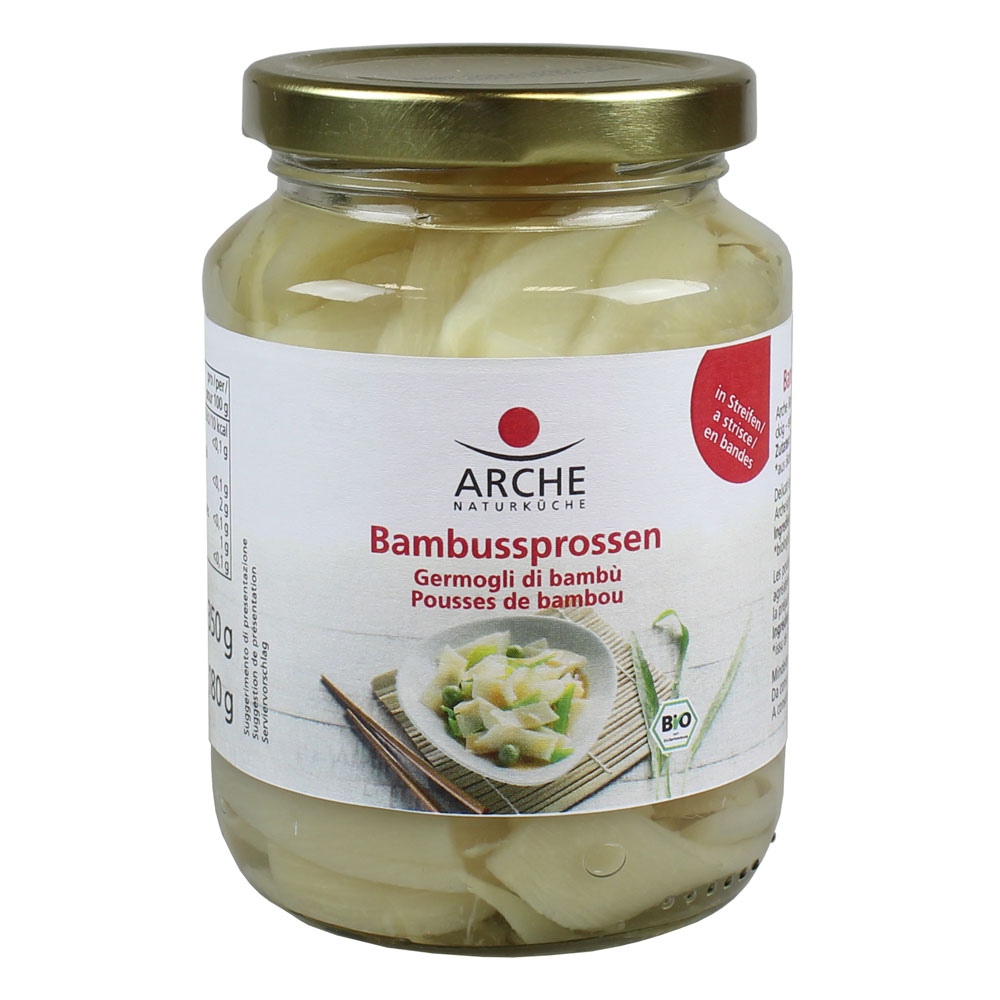 Bio Bambussprossen im Glas 350g Arche - Bild 1