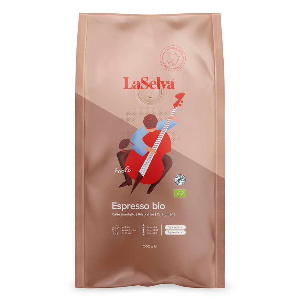 Bio Espresso Forte 1000g (ganze Bohne) LaSelva - Bild 1