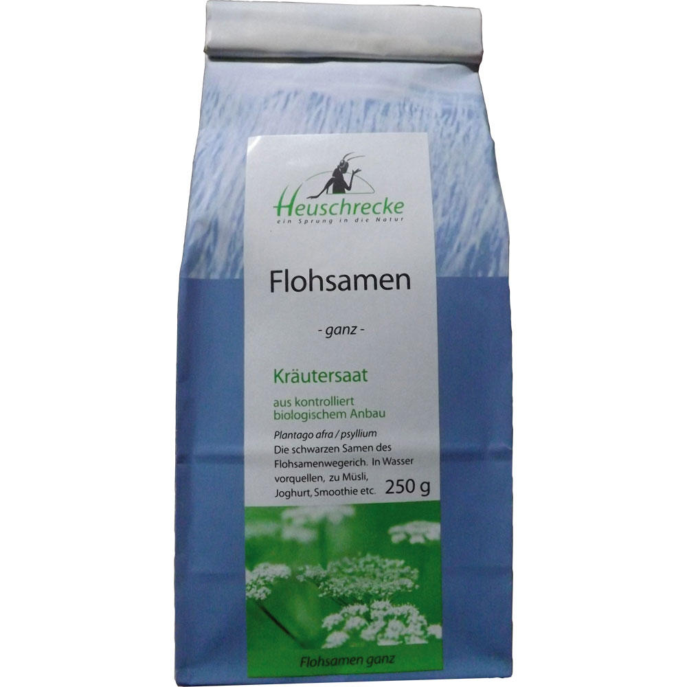 Bio Flohsamen, ganz 250g Heuschrecke - Bild 1