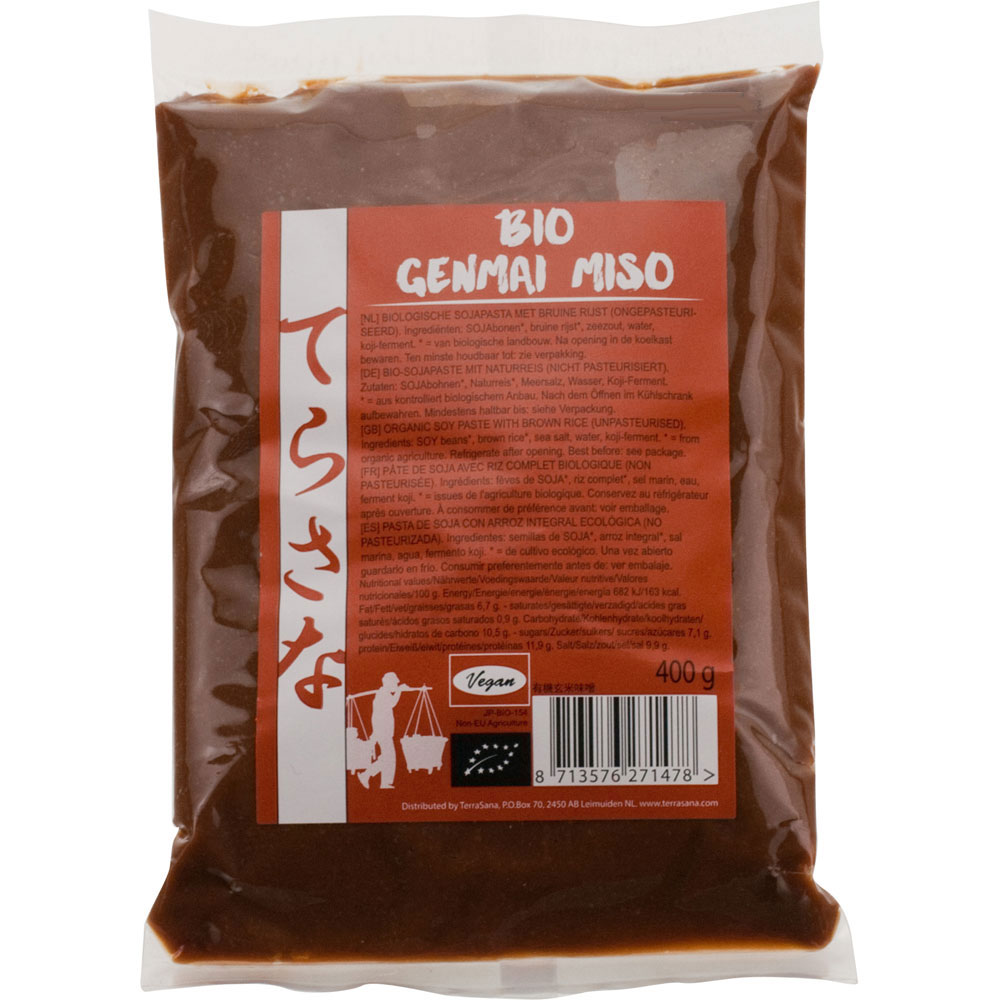 Bio Genmai Miso Mild, 400g Beutel TerraSana - Bild 1