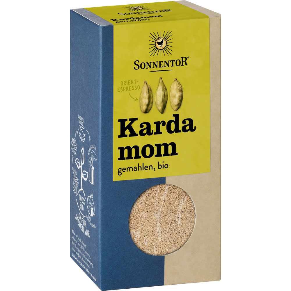 Bio Gew&uuml;rz Kardamom, gemahlen 50g Sonnentor - Bild 1