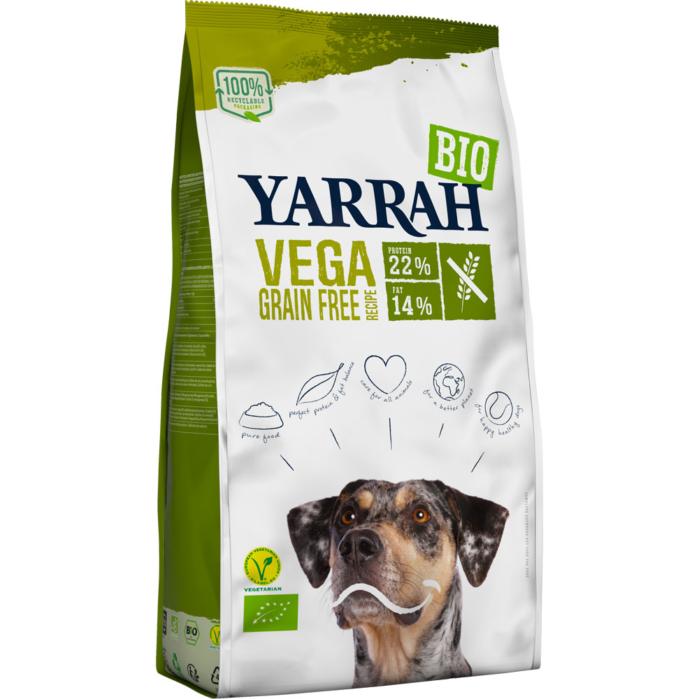 Bio Hunde-Tockenfutter Adult Vega getreidefrei, vegetarisch 2kg Yarrah - Bild 1