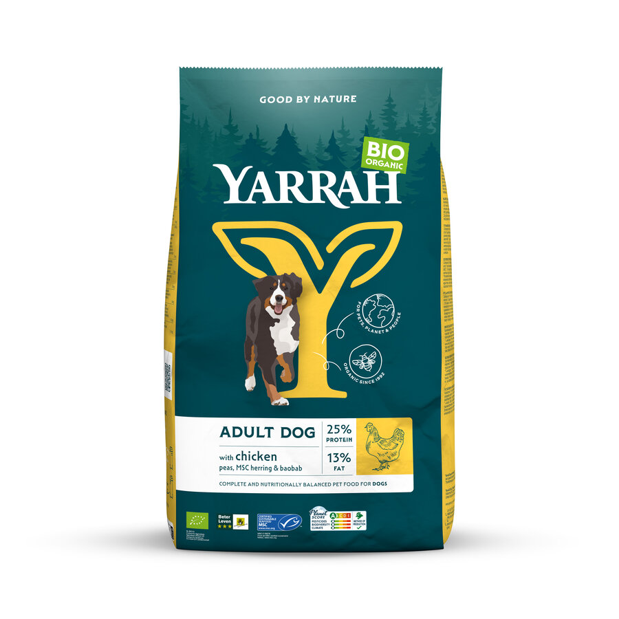 Bio Hunde-Trockenfutter Adult Huhn 10kg Yarrah - Bild 1