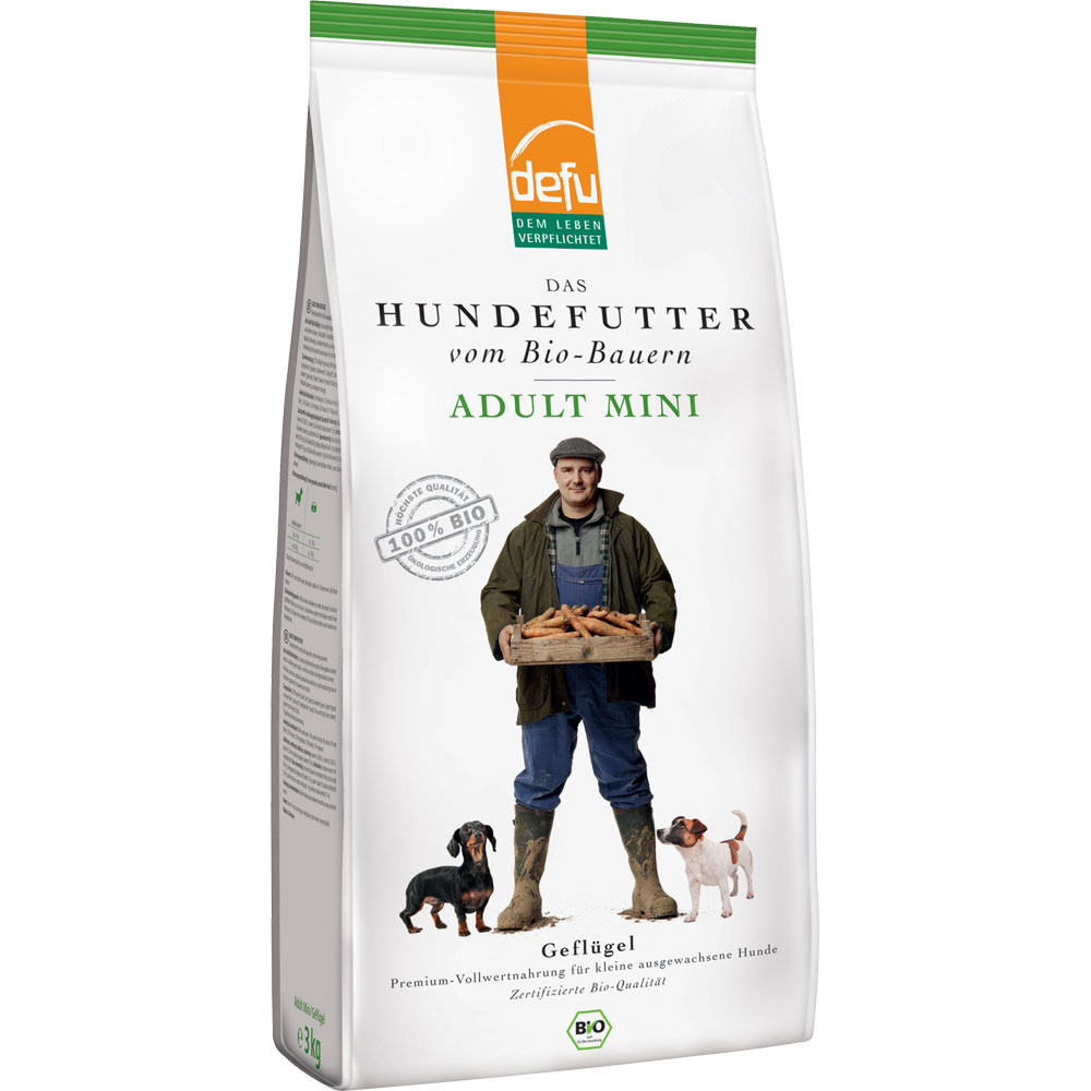 Bio Hundefutter Adult Mini 3kg Defu - Bild 1