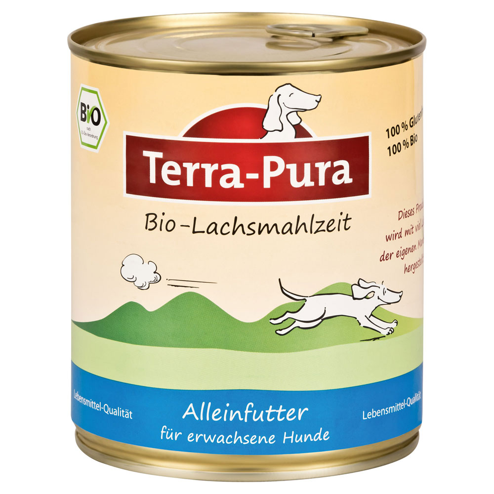 Bio Hundefutter Feucht Lachsmahlzeit 785g Terra Pura - Bild 1