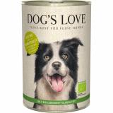 Bio Hundefutter Huhn mit Buchweizen, Sellerie, Basilikum 400g Dog's Love