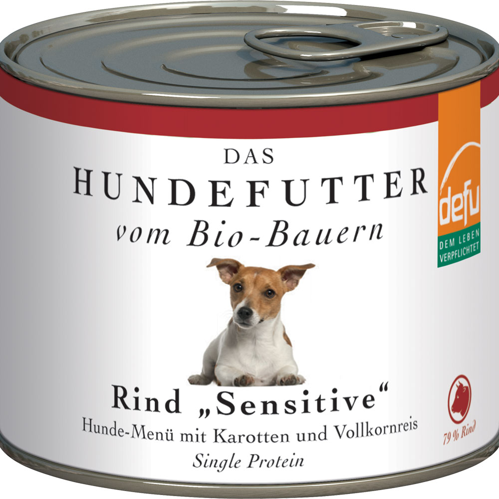 Bio Hundefutter Rind Sensitiv 200g Defu - Bild 1