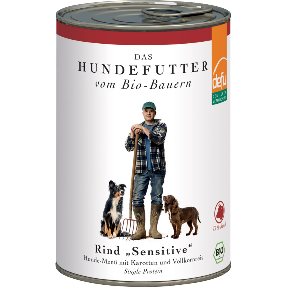 Bio Hundefutter Rind Sensitiv 410g Defu - Bild 1