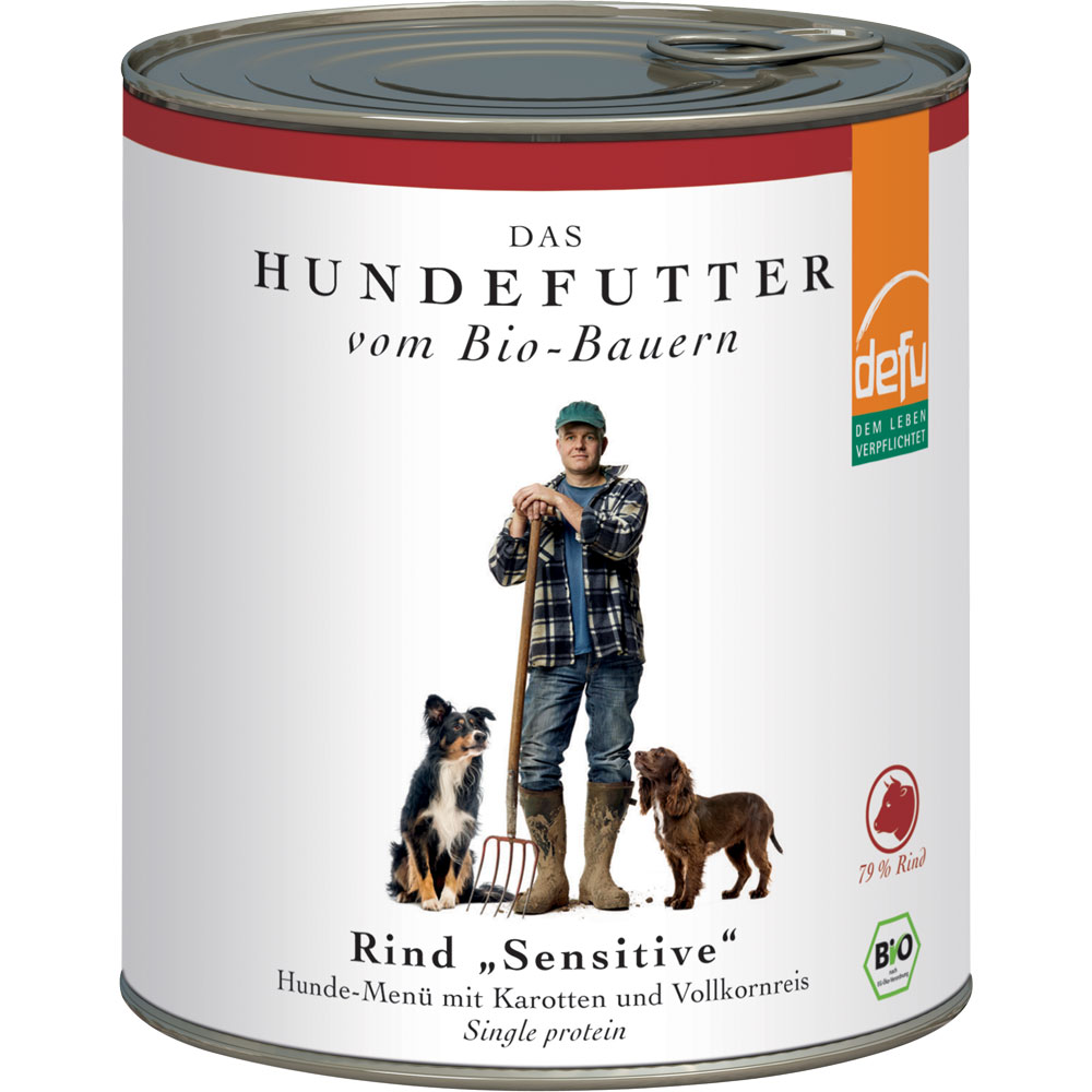 Bio Hundefutter Rind Sensitiv  820g Defu - Bild 1