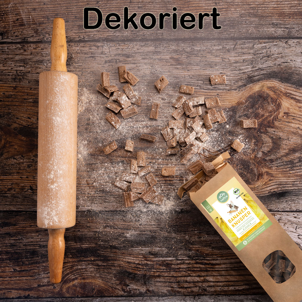 Bio Hundeleckerli Bananen Knusper 150g naftie - Bild 2