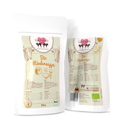 Bio Katzen Erg&auml;nzungsfutter Rindersuppe 100g KatzenLiebe - Bild 1