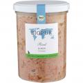 Bio Katzenfutter Rind, Reis im Glas 370g BioPur