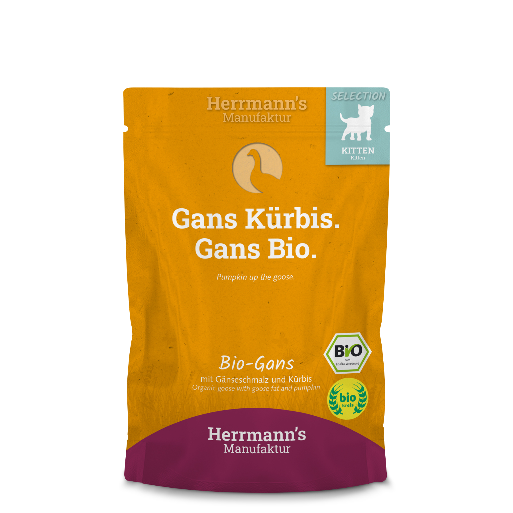 Bio Kittennahrung Gans 100g Herrmann's - Bild 1