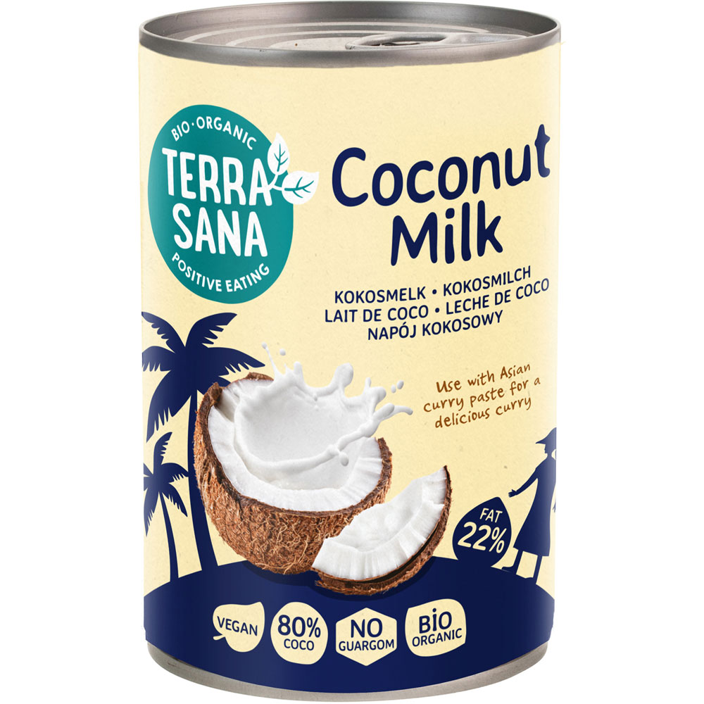 Bio Kokosmilch 80%, 400ml Dose TerraSana - Bild 1