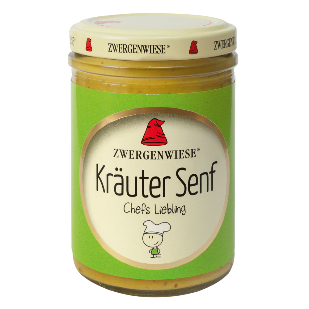 Bio Kräuter Senf 160ml Zwergenwiese - Bild 1
