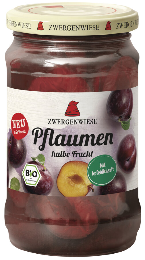 Bio Pflaumen 360g Zwergenwiese (Abtropfgewicht 180g) - Bild 1