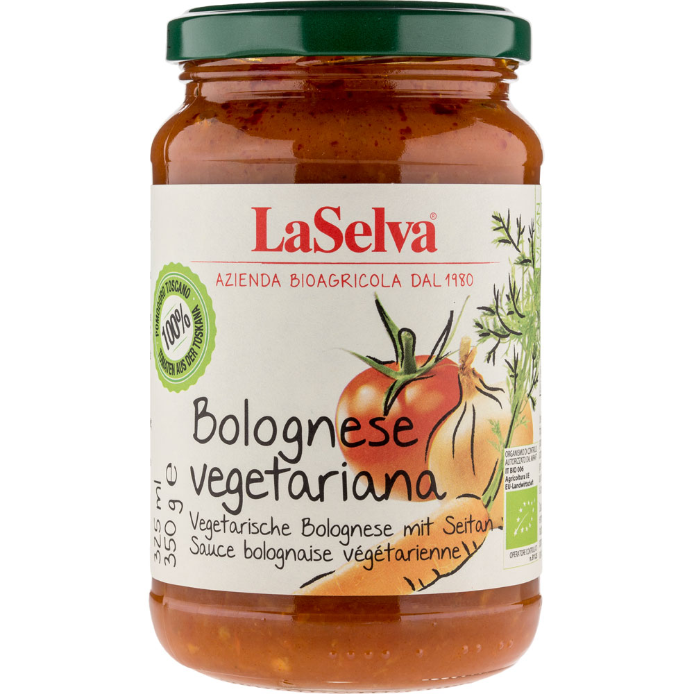 Bio vegetarische Bolognese mit Seitan 350g La Selva - Bild 1
