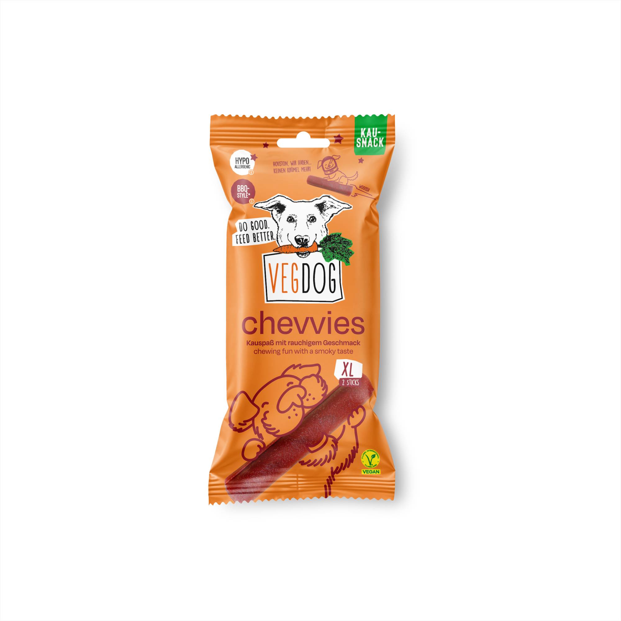 Chewies XL Hund Veganer Snack 200g VegDog - Bild 1