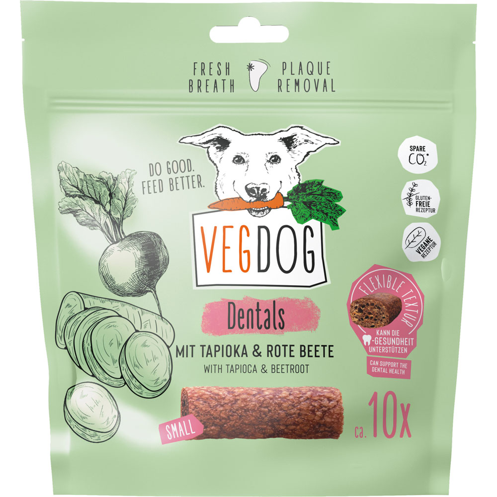 DENTALS Sticks, nicht Bio (10 St&uuml;ck) 120g VEGDOG - Bild 1