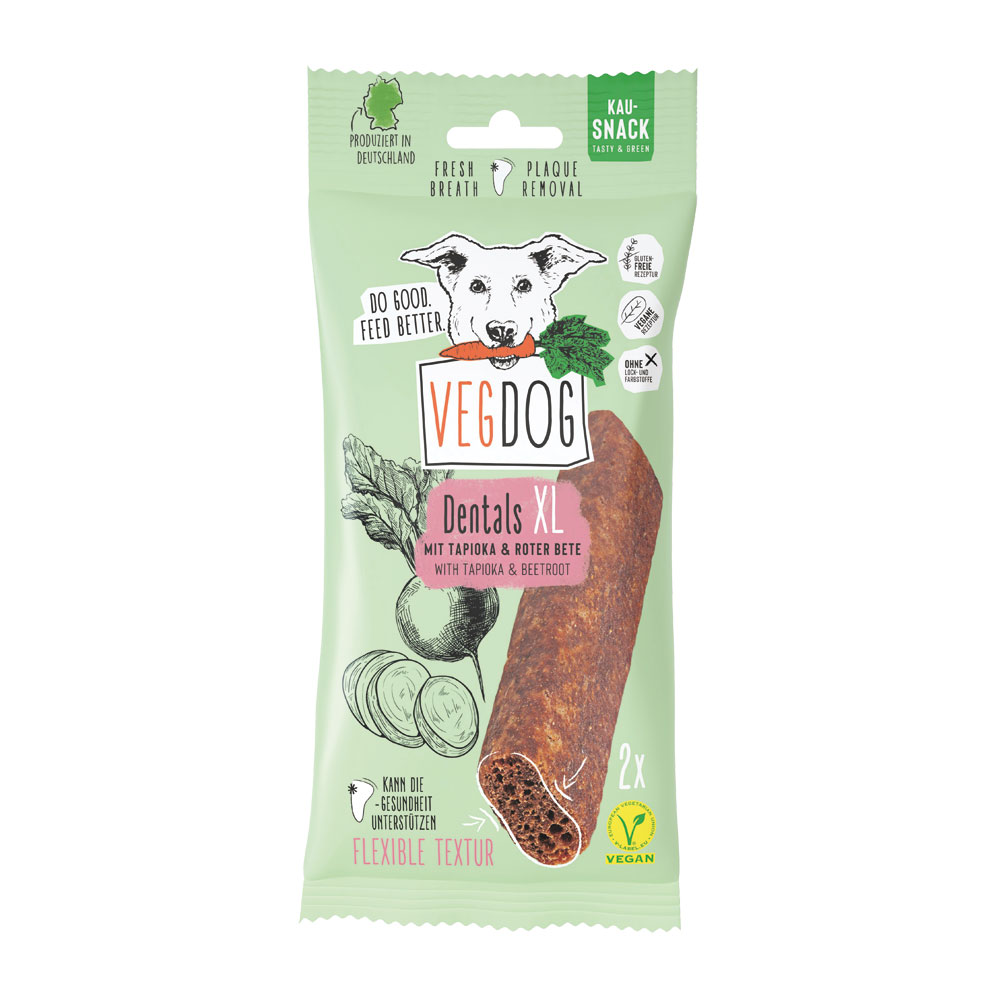 DENTALS XL Sticks 2 St&uuml;ck NICHT BIO 100g VEGDOG - Bild 1