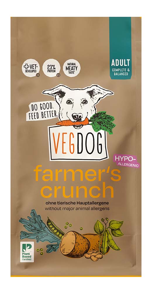 Farmer's Crunch Hund Trocken-Alleinfutter 1kg VegDog - Bild 1