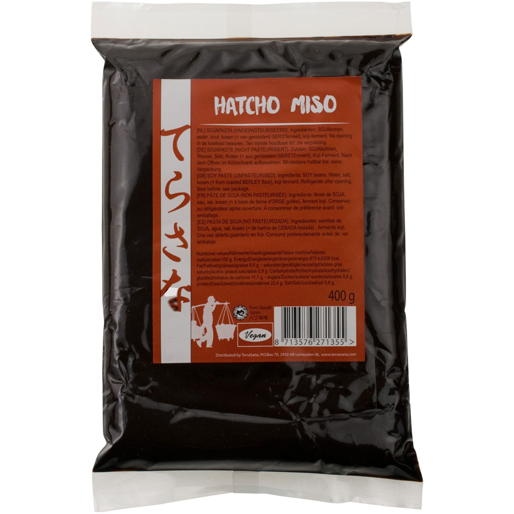 Hatcho Miso unpasteurisiert NICHT BIO, 400g Beutel Muso - Bild 1