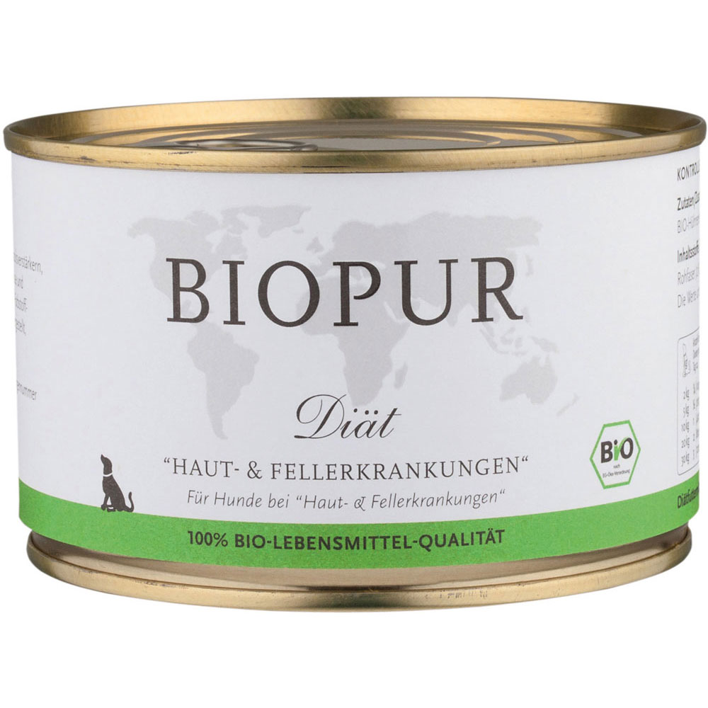 Haut & Fell 400g BIOPUR Bio Diätfutter für Hunde - Bild 1