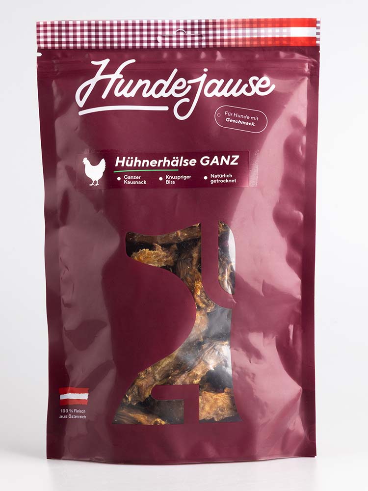 H&uuml;hner H&auml;lse GANZ (NICHT BIO) Getrockneter Kauartikel 200g Hundejause - Bild 1