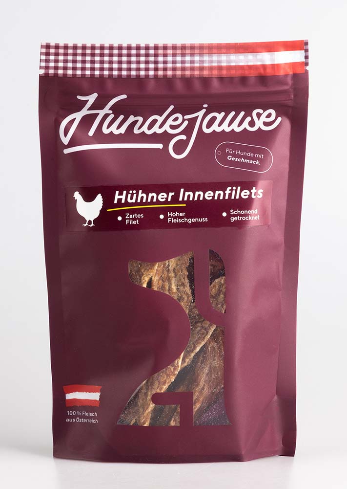 H&uuml;hnerinnenfiletstreifen (NICHT BIO) Getrockneter Kauartikel 100g Hundejause - Bild 1