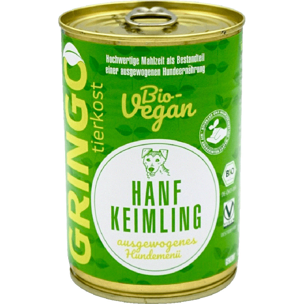 Hunde Erg&auml;nzungsfutter Bio Hanf-Keimling, 400g Gringo - Bild 1