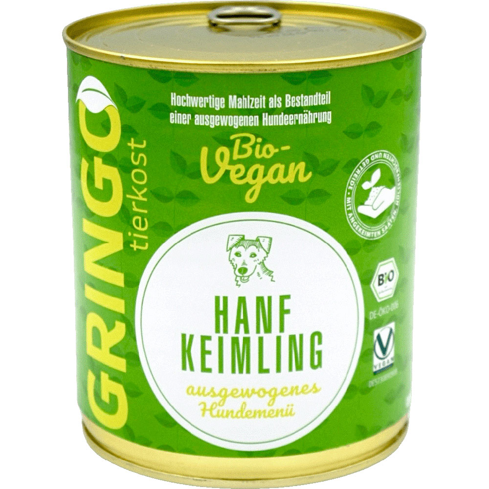 Hunde Erg&auml;nzungsfutter Bio Hanf-Keimling, 800g Gringo - Bild 1