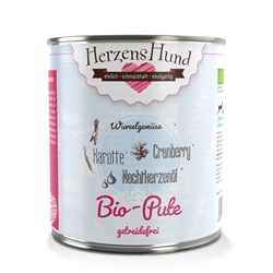 Hunde Erg&auml;nzungsfutter Bio Pute, Karotte getreidefr. 800g HerzensHund - Bild 1