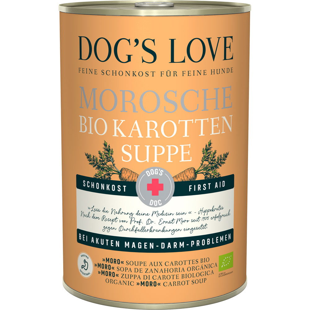 Hunde Ergänzungsfutter DOC Morosche Bio-Karottensuppe, 400g Dog's Love - Bild 1