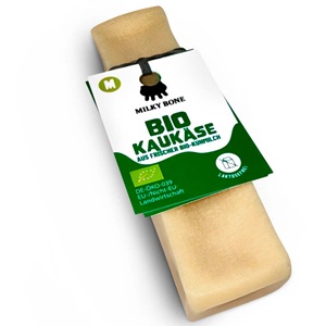 Hunde Leckerli Bio Kauk&auml;se M 60g Milky Bone - Bild 1