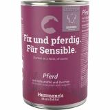 Hundefutter Pferd (Nicht-Bio) mit S&uuml;&szlig;kartoffel und Zucchini 400g Herrmanns