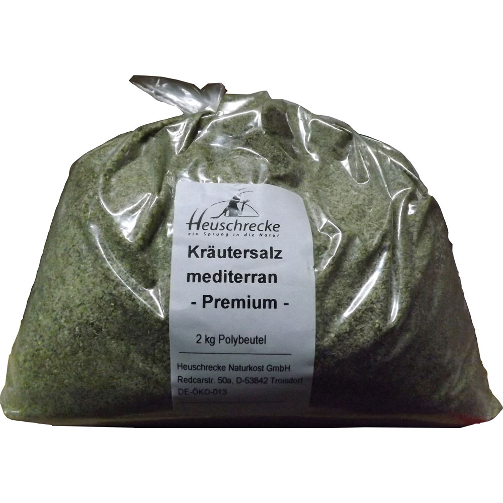 Kr&auml;utersalz Mediteran 2 kg Beutel Heuschrecke - Bild 1