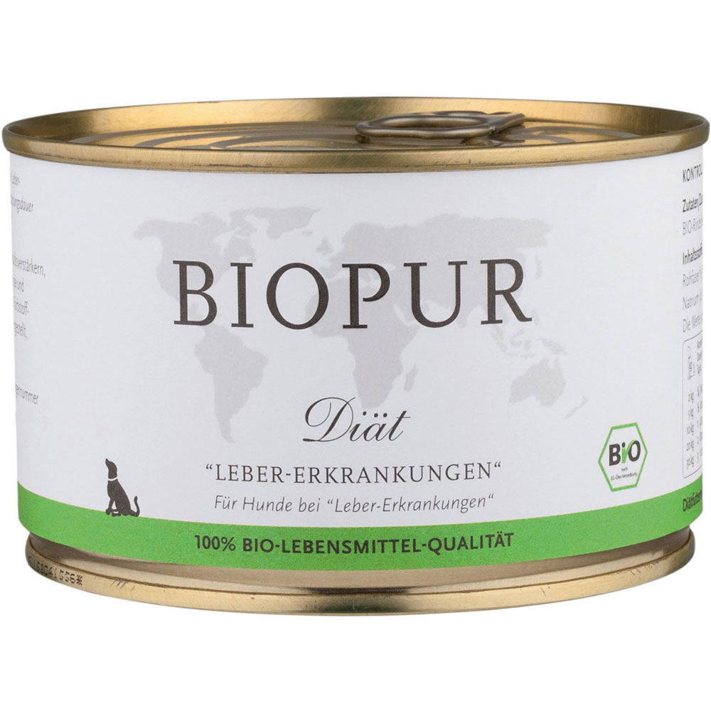 Leber-Erkrankungen 400g BIOPUR Bio Diätfutter für Hunde - Bild 1