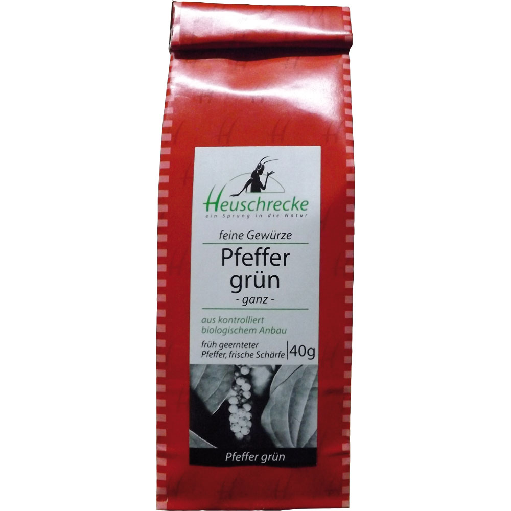Pfeffer, gr&uuml;n, Bio, 40g Heuschrecke - Bild 1