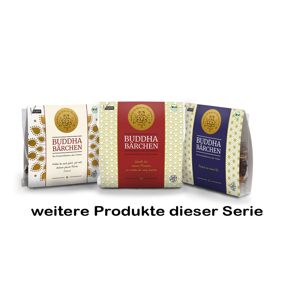 RM Bio-Buddha-B&auml;rchen, vegan, blaue Banderole 75g Buddha-B&auml;rchen - Bild 2