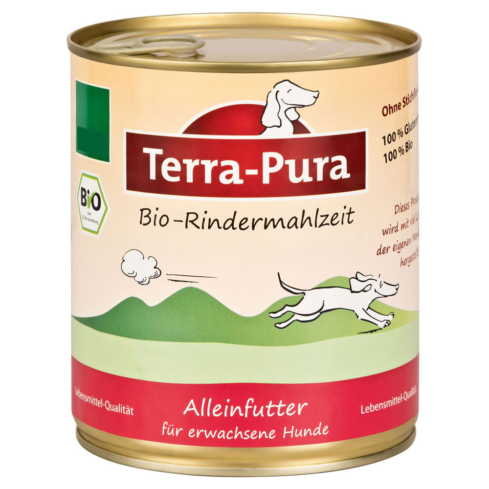 Rindermahlzeit Bio Hundefutter 800g Terra-Pura - Bild 1