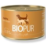 Rindmuskelfleisch in eigenen Saft gegart 380g BIOPUR Bio Erg&auml;nzungsfutter Hund