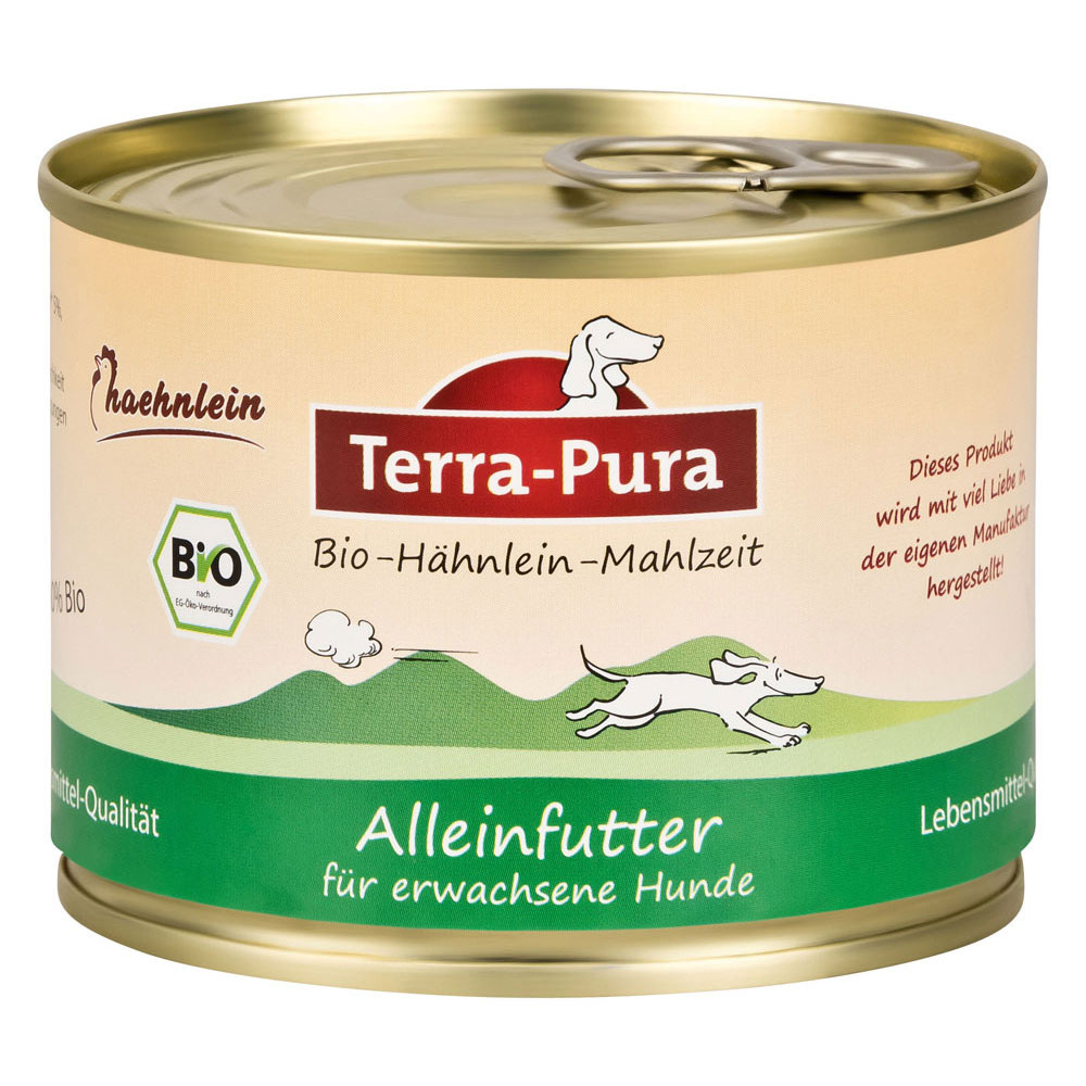 Terra Pura Hähnlein-Mahlzeit 200g Bio Hundefutter Glutenfrei - Bild 1