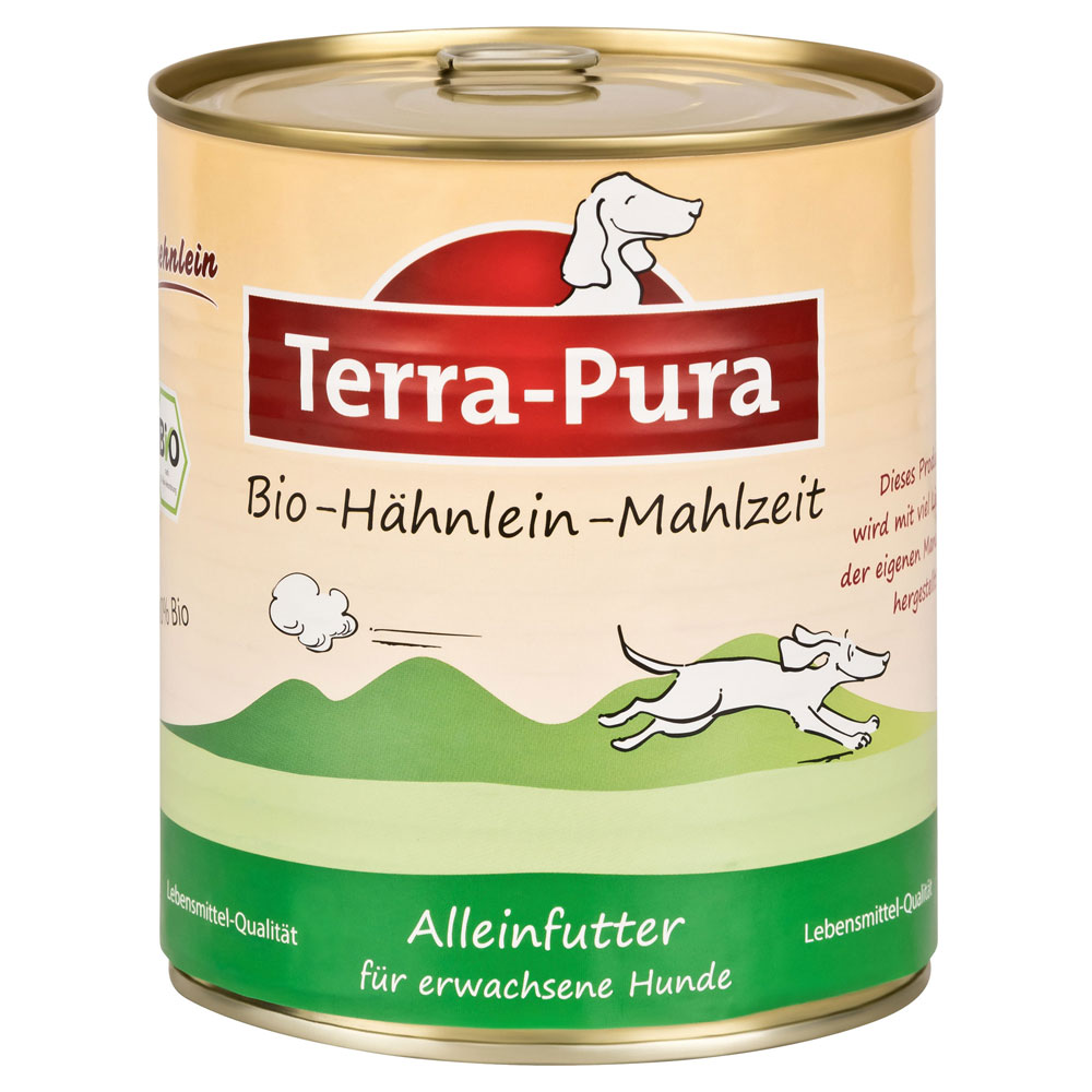Terra Pura Hähnlein-Mahlzeit 800g Bio Hundefutter Glutenfrei - Bild 1