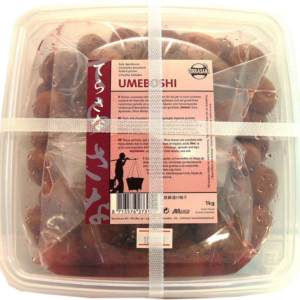 Umeboshi NICHT BIO, 1kg Kunststoffbox  Muso - Bild 1